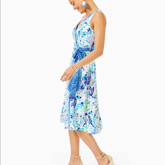 Lilly Pulitzer Shaylee Stretch Midi Dress NWT 2 - Picture 4 of 9